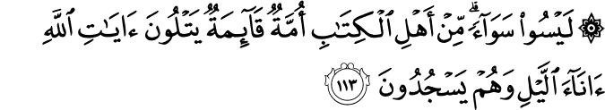 Surah 3 Ayah 113