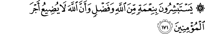 Surah 3 Ayah 171