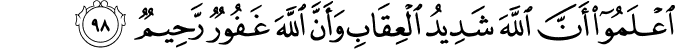 Surah 5 Ayah 98