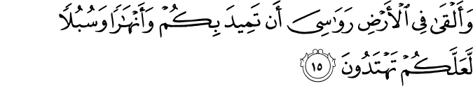 Surah 16 Ayah 15