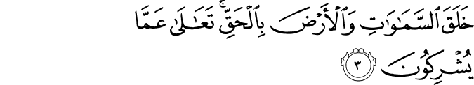 Surah 16 Ayah 3