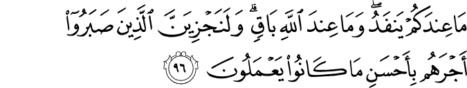 Surah 16 Ayah 96