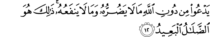Surah 22 Ayah 12
