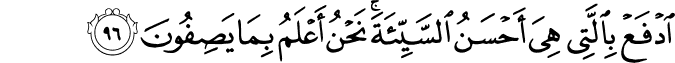 Surah 23 Ayah 96