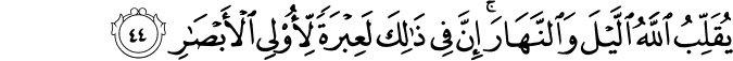 Surah 24 Ayah 44