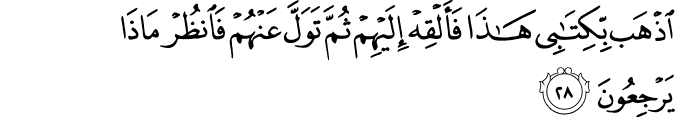 Surah 27 Ayah 28