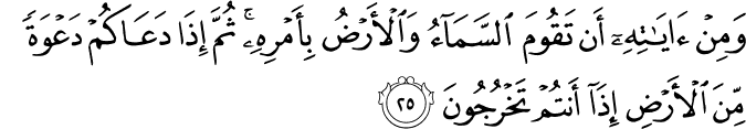 Surah 30 Ayah 25