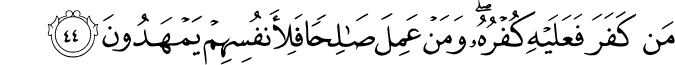 Surah 30 Ayah 44