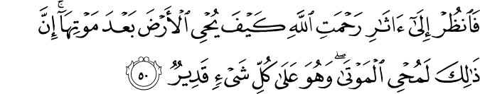 Surah 30 Ayah 50