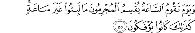 Surah 30 Ayah 55