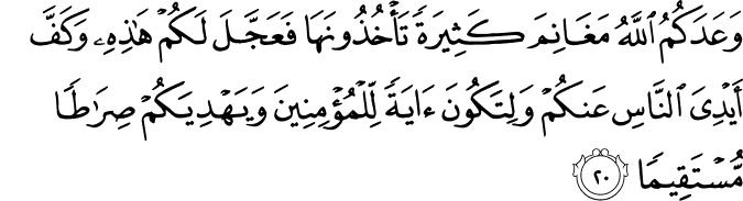 Surah 48 Ayah 20
