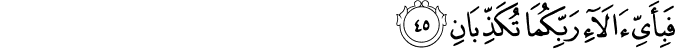 Surah 55 Ayah 45