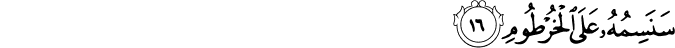 Surah 68 Ayah 16
