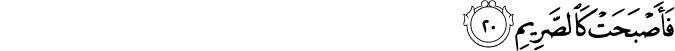 Surah 68 Ayah 20
